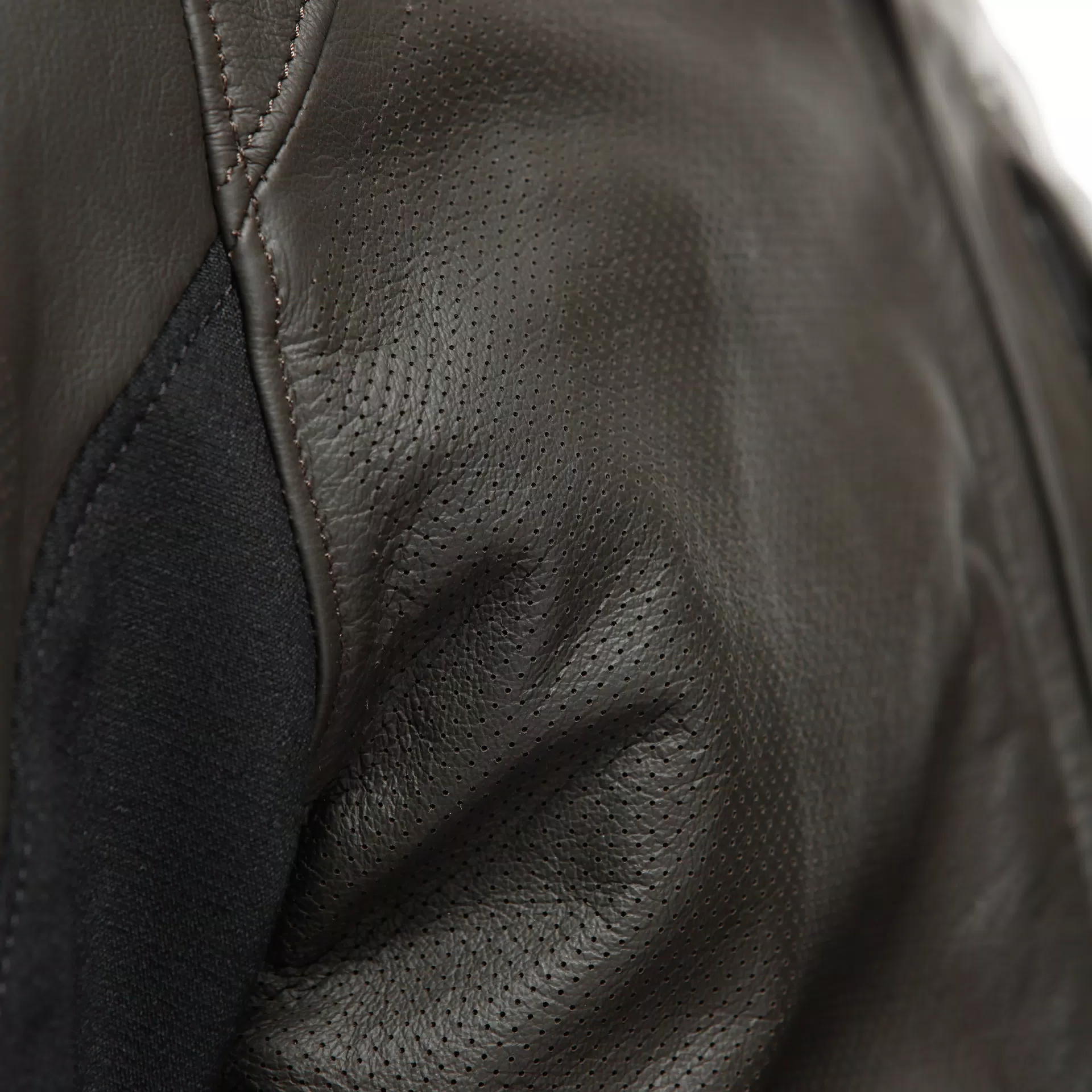 ISTRICE - GIACCA MOTO IN PELLE TRAFORATA UOMO