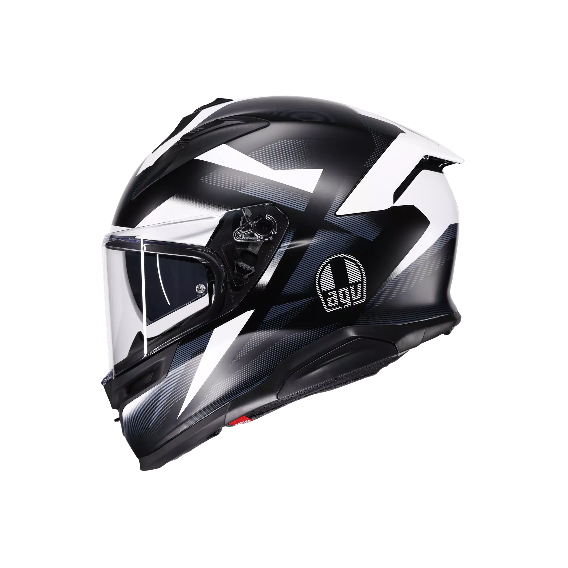 K7 MPLK GLIMPSE MATT BLACK/WHITE - CASCO MOTO INTEGRALE E2206