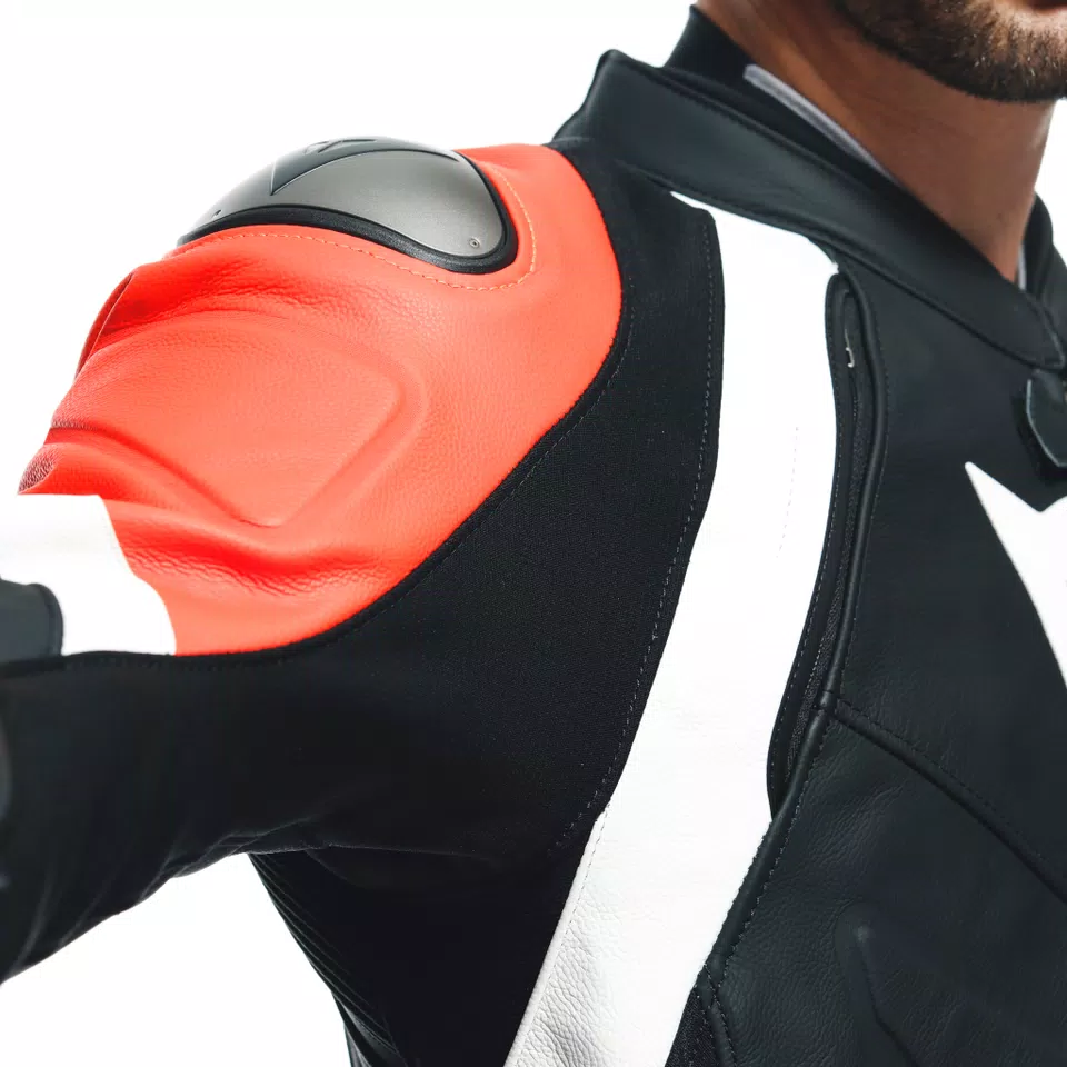 AVRO 4 MONO DE CUERO 2PZS HOMBRE - BLACK-MATT/FLUO-RED/WHITE - 12