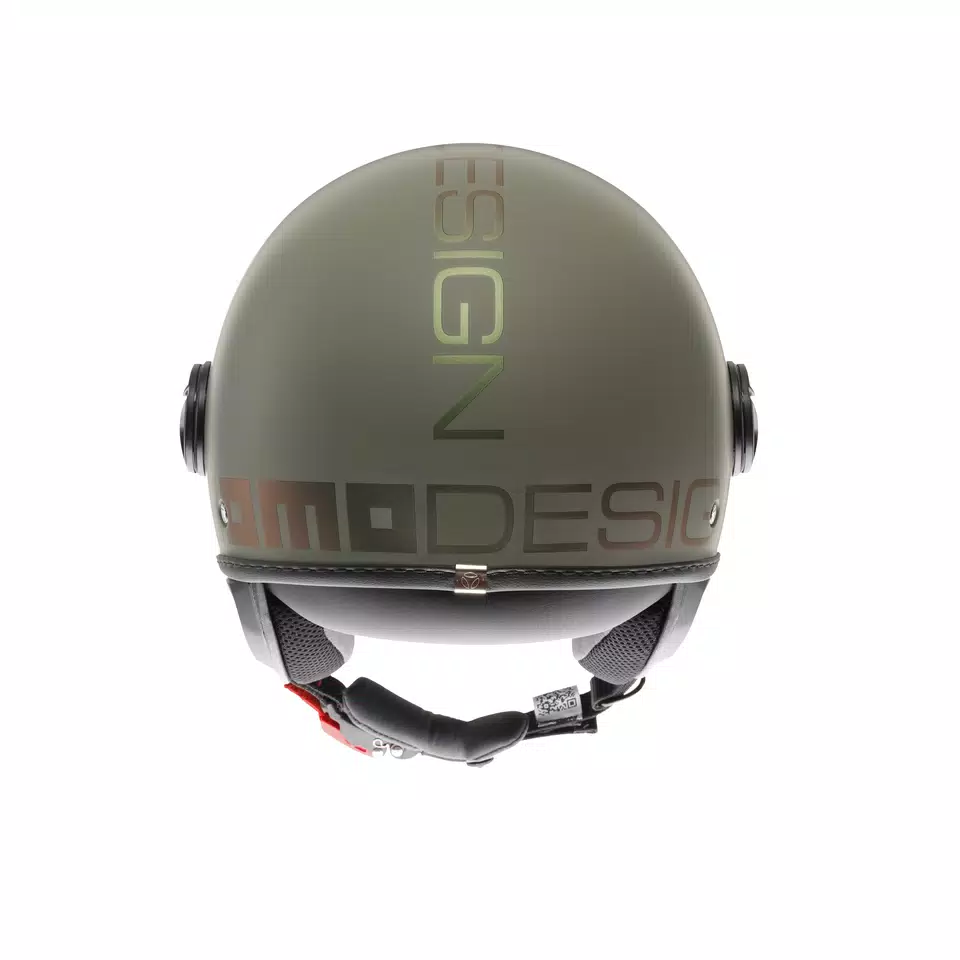 MOMODESIGN FGTR CLASSIC FLIP MATT GREEN / BRONZE - JET HELMET WITH VISOR E2206 -  - 5