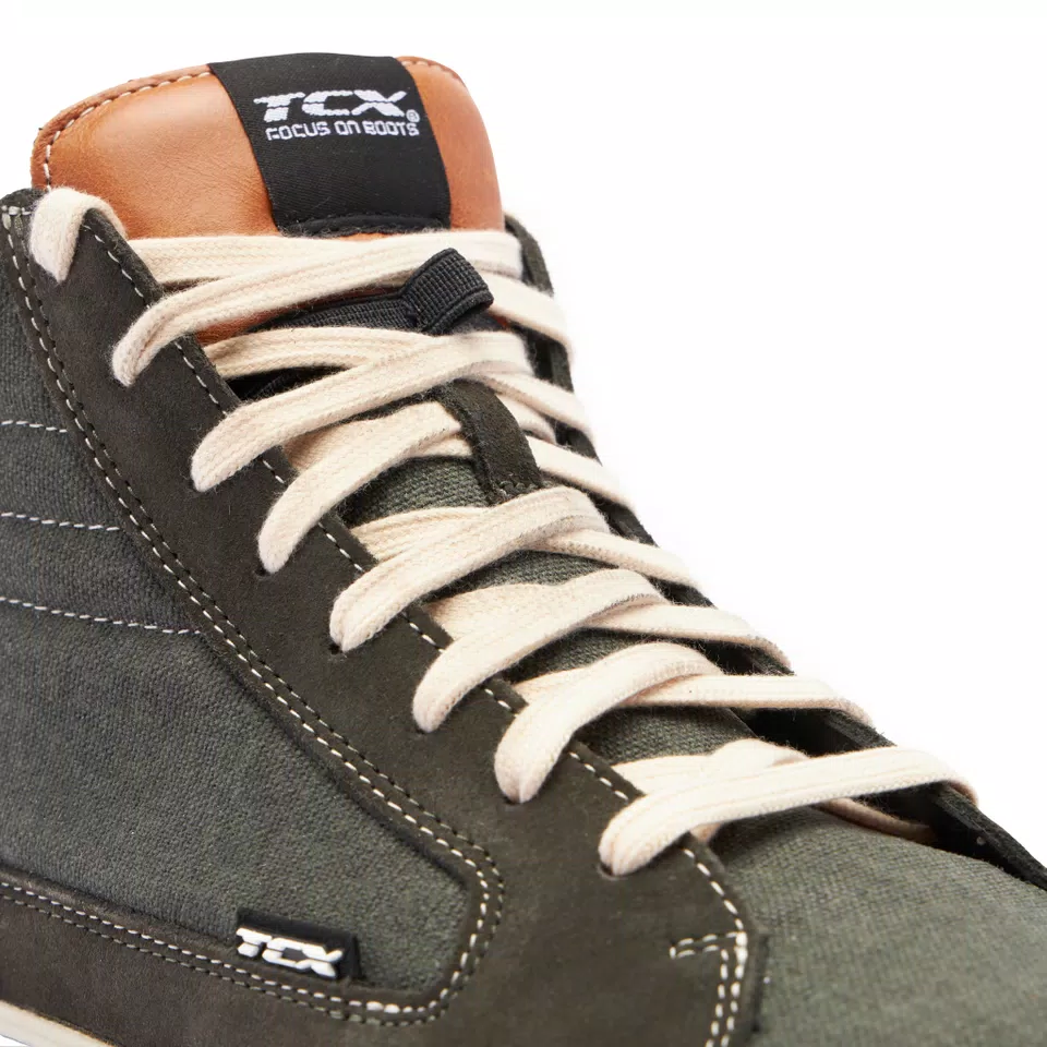 STREET 3 AIR SOMMER MOTORRADSCHUHE HERREN - GRÜN/KARAMELL -  - 7
