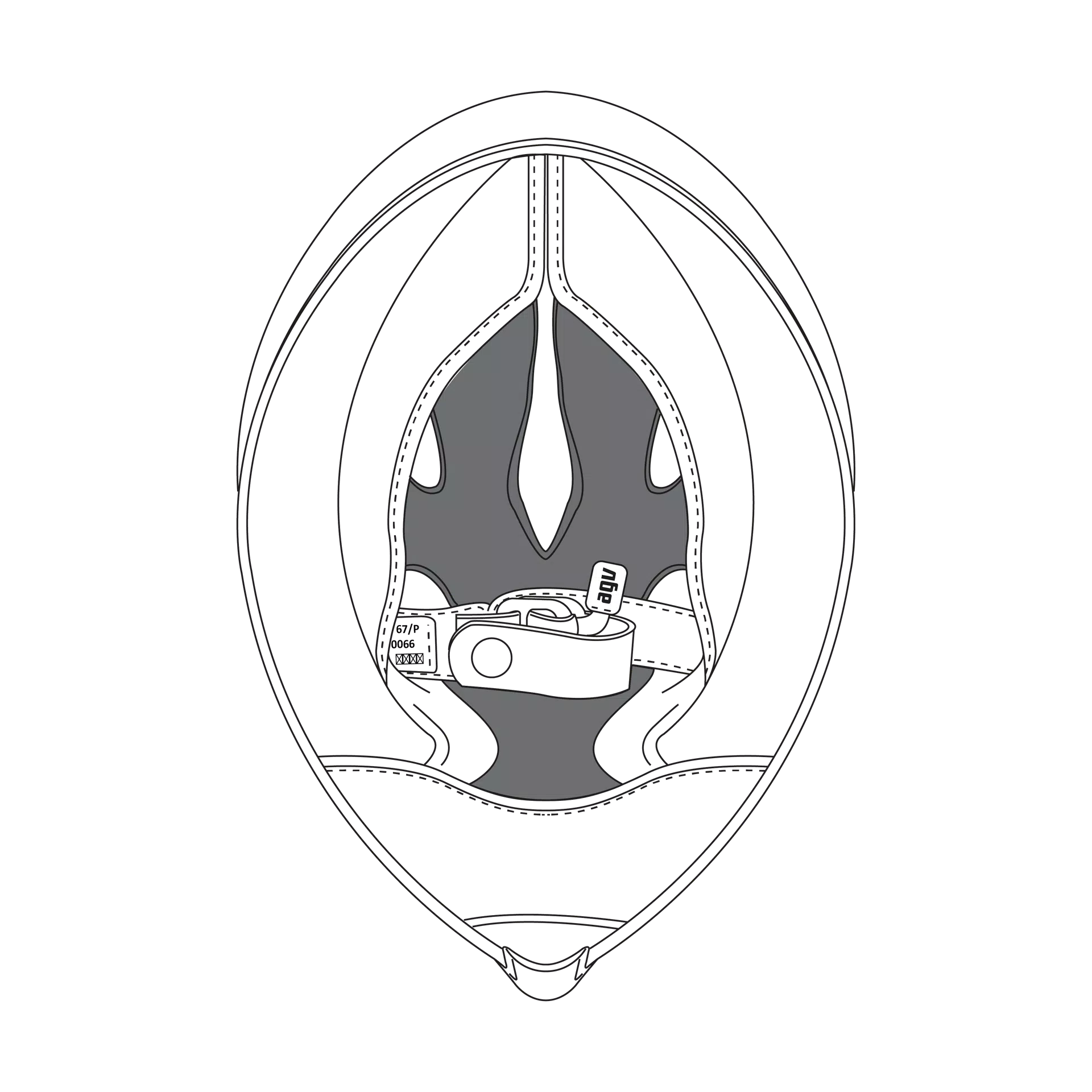 AGV CROWN PAD CORSA/GT VELOCE (XS) - BLACK