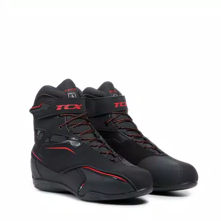 ZETA WP WASSERFESTE MOTORRADSCHUHE - SCHWARZ/ROT -  - 1