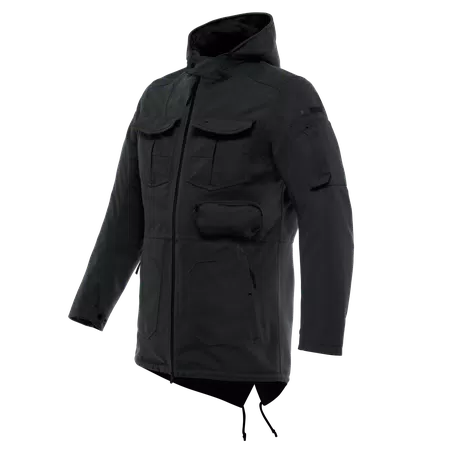 DUOMO ABSØLUTESHELL™ PRO - MEN'S WATERPROOF MOTORCYCLE PARKA - BLACK - 1