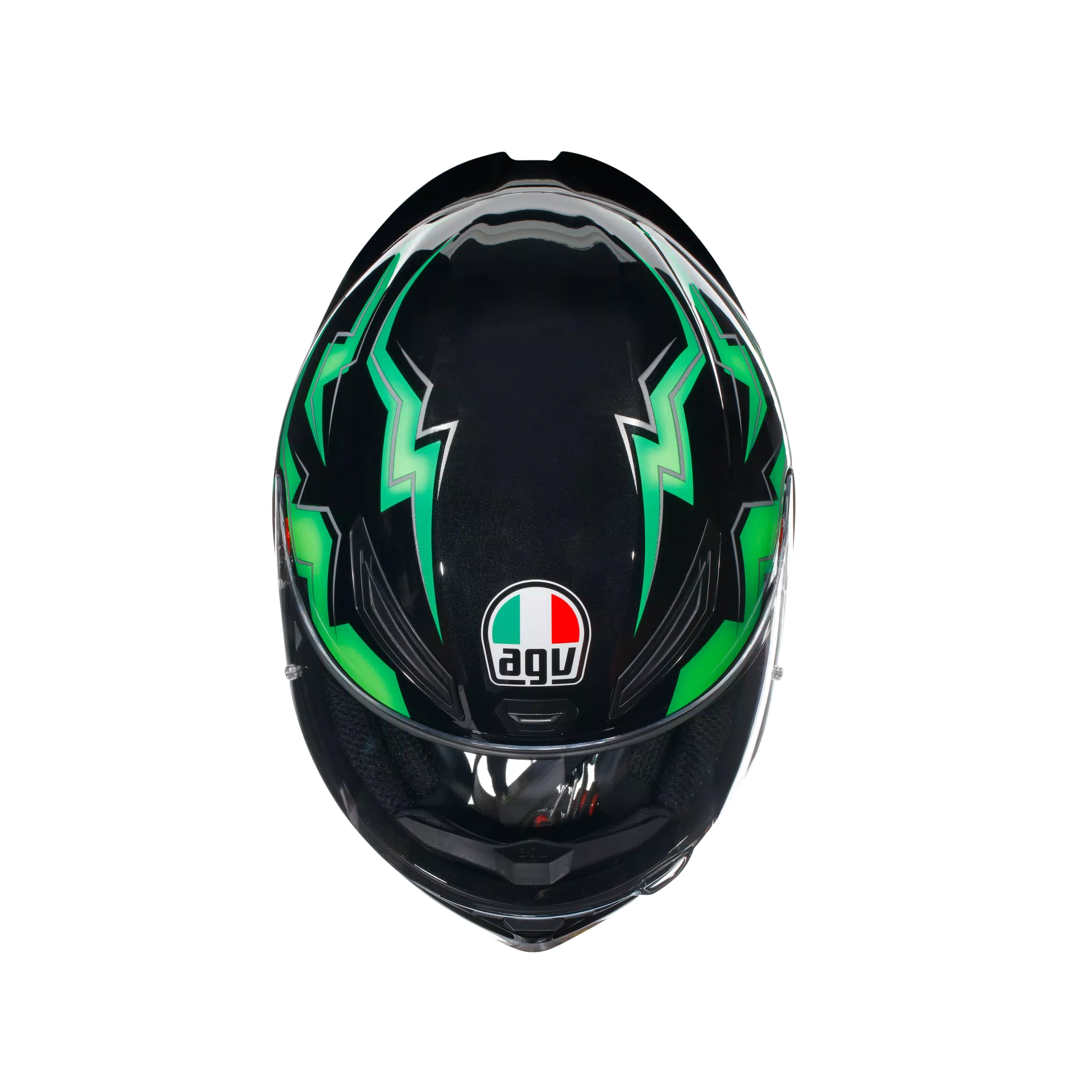 K1 S KRIPTON BLACK/GREEN - CASCO MOTO INTEGRALE E2206
