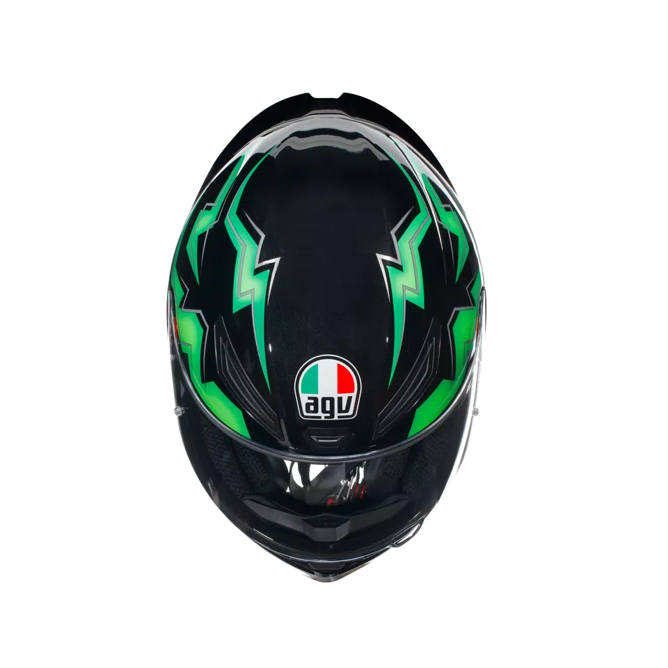 K1 S KRIPTON BLACK/GREEN - CASCO MOTO INTEGRALE E2206 -  - 7
