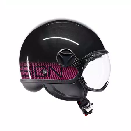 MOMODESIGN FGTR CLASSIC STRIPES GLITTER/FUCSIA  - JET HELMET WITH VISOR E2206 -  - 3