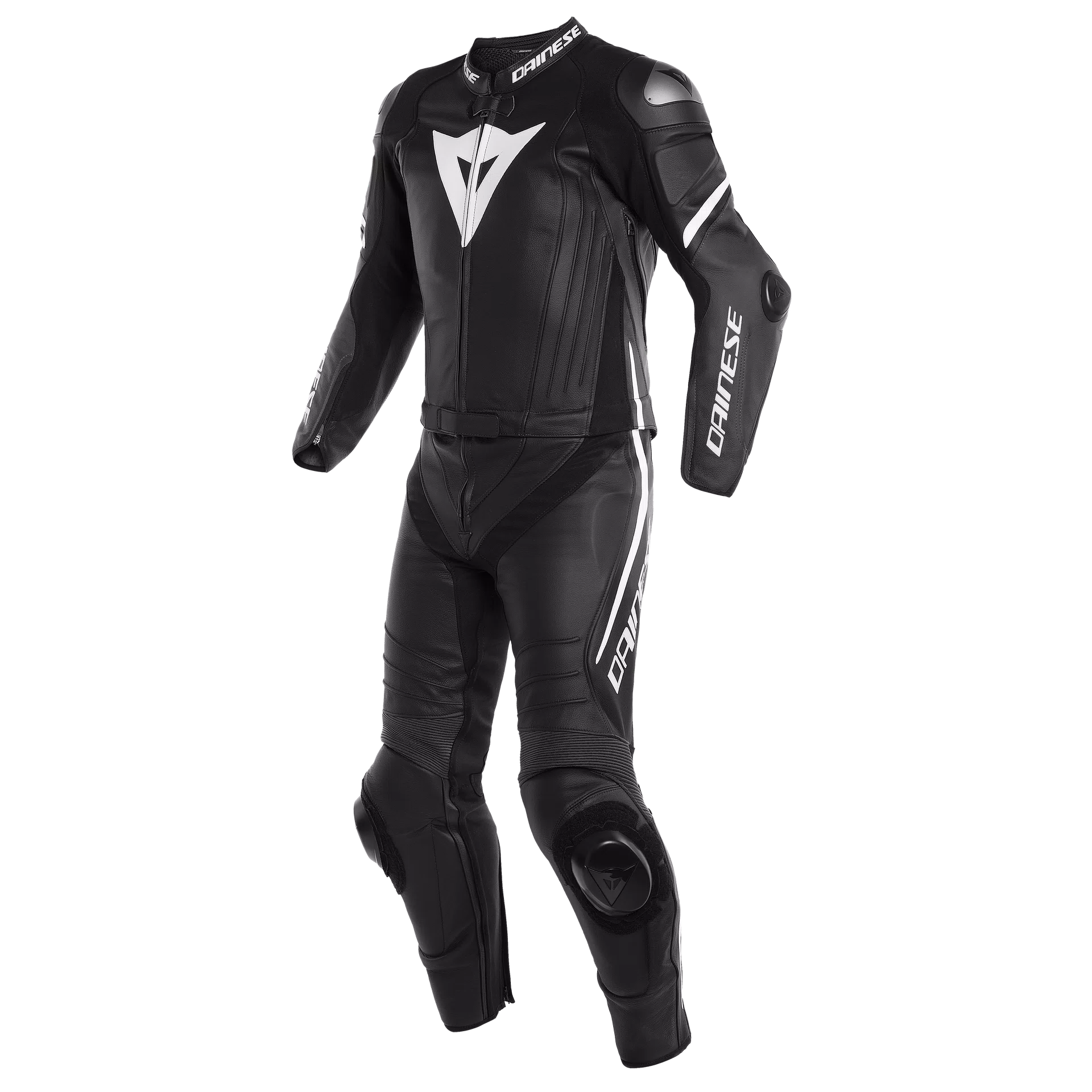 LAGUNA SECA 4 2PCS SUIT | BLACK-MATT/BLACK-MATT/WHITE | Dainese