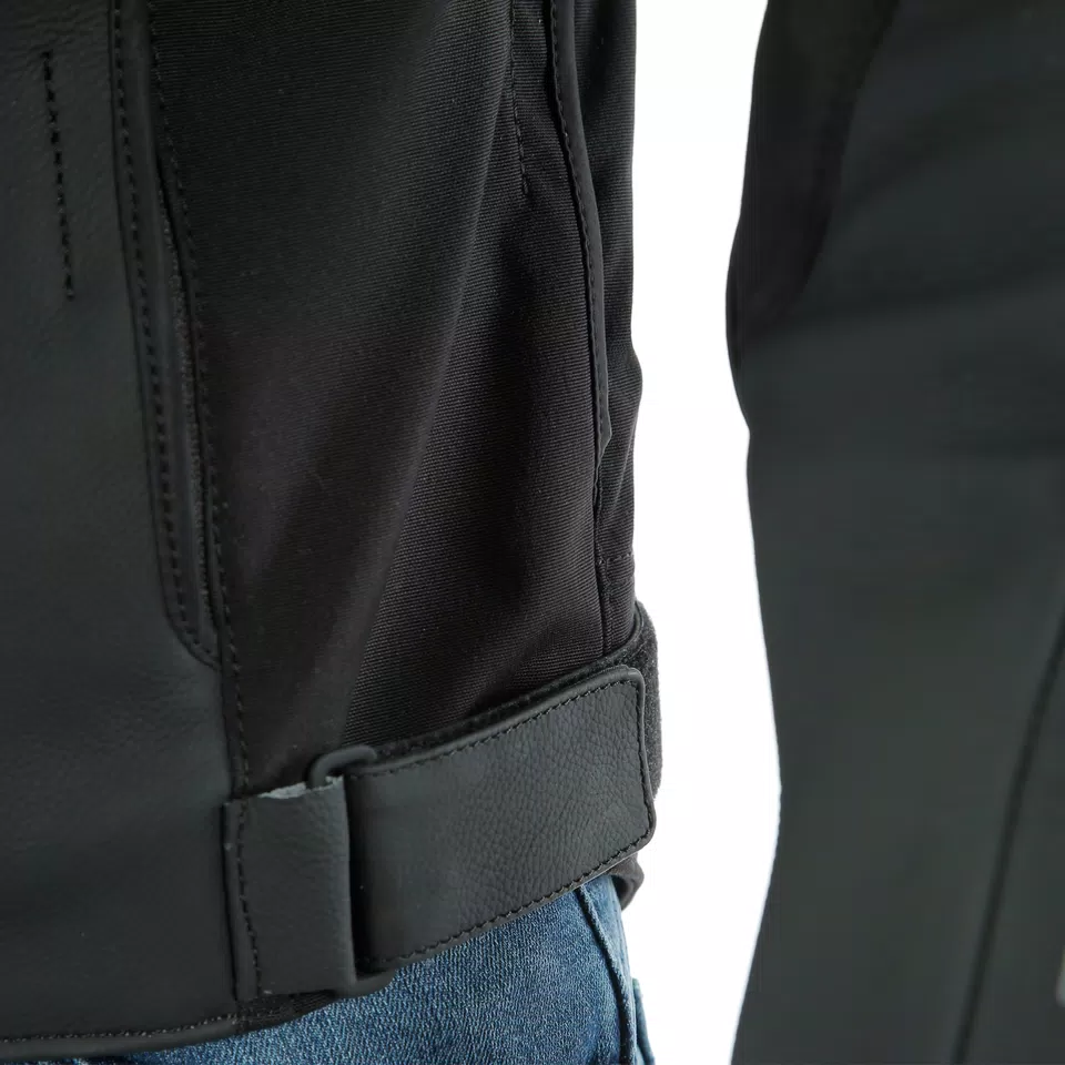 AGILE LEATHER JACKET - BLACK-MATT/BLACK-MATT/BLACK-MATT - 11