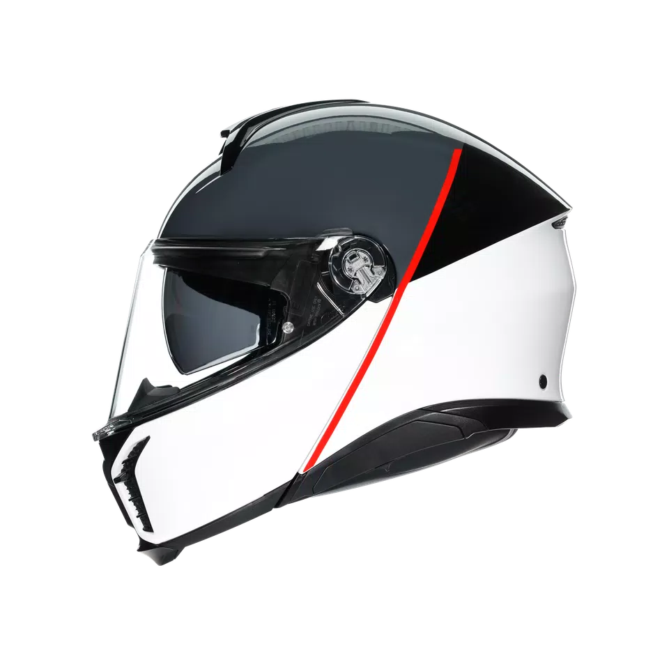TOURMODULAR BALANCE WHITE/GREY/RED - CASCO MOTO MODULARE E2206 -  - 5