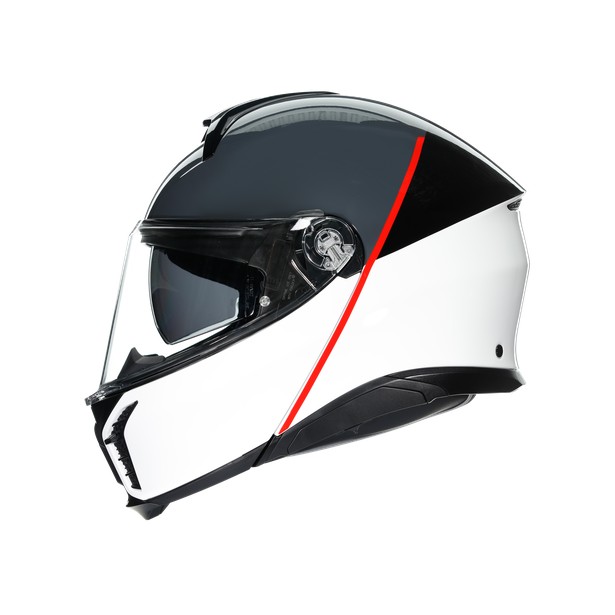 tourmodular-balance-white-grey-red-casque-moto-modulaire-e2206 image number 4