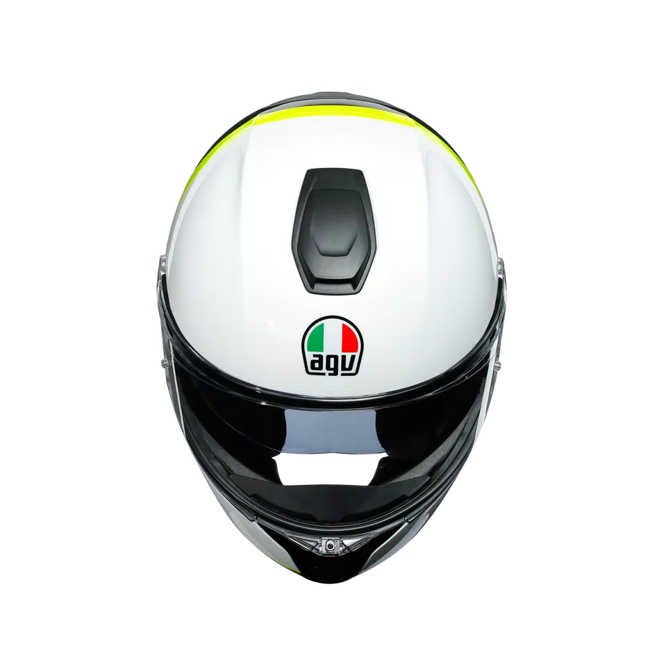 SPORTMODULAR RAY CARBON/WHITE/YELLOW FLUO -CASQUE MOTO MODULAIRE E2205 -  - 7