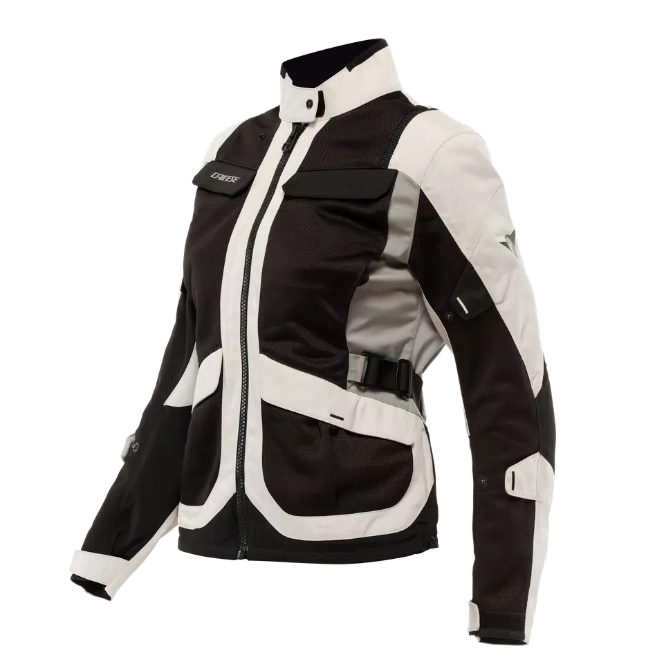 DESERT TEX - WOMEN'S TOURING SUMMER MOTORCYCLE JACKET IN FABRIC - PEYOTE/BLACK/STEEPLE-GRAY - 1