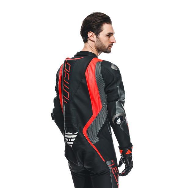audax-d-zip-1pc-perf-leather-suit-black-red-fluo-anthracite image number 7
