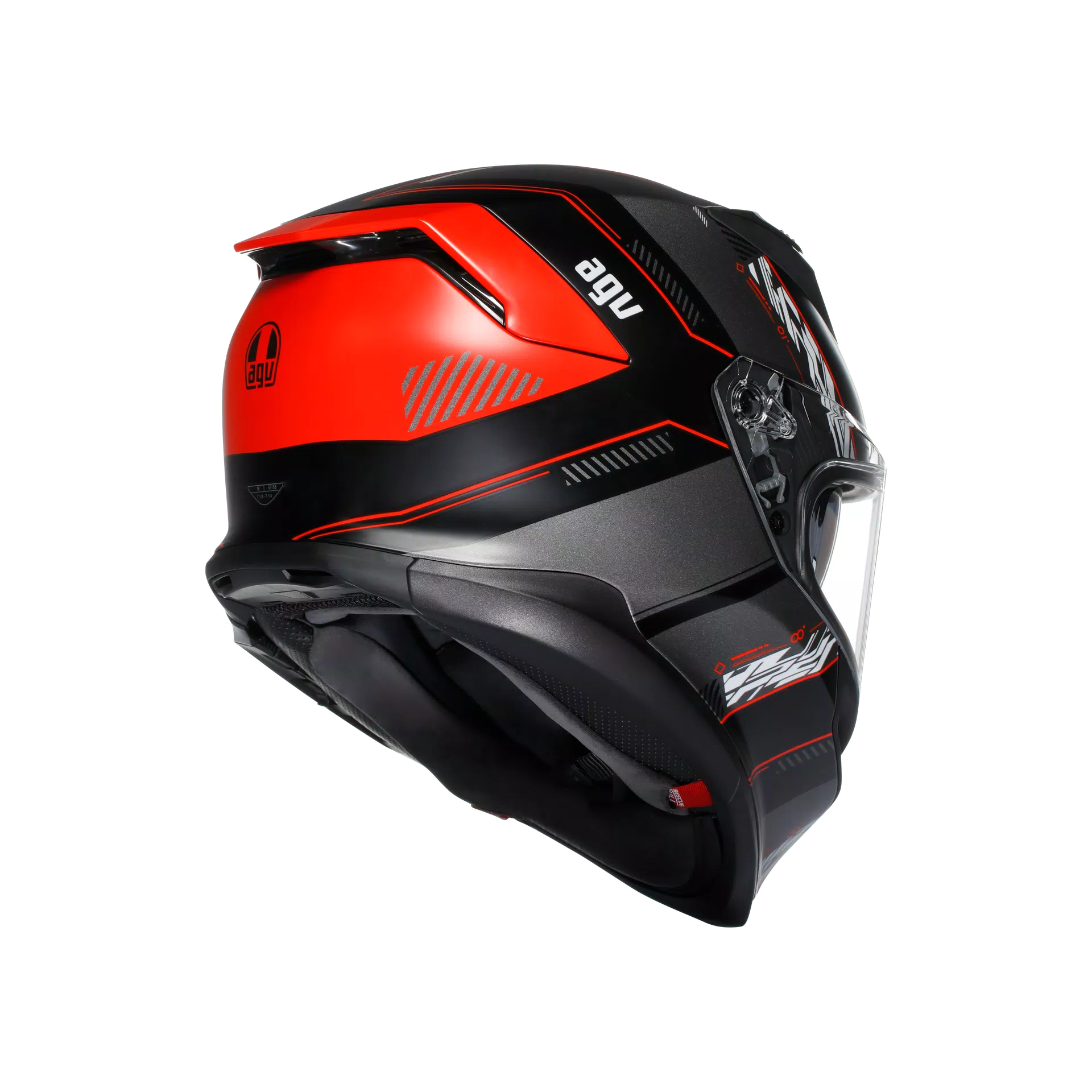 K7 MPLK KYBER MATT BLACK/RED - MOTORBIKE FULL FACE HELMET E2206