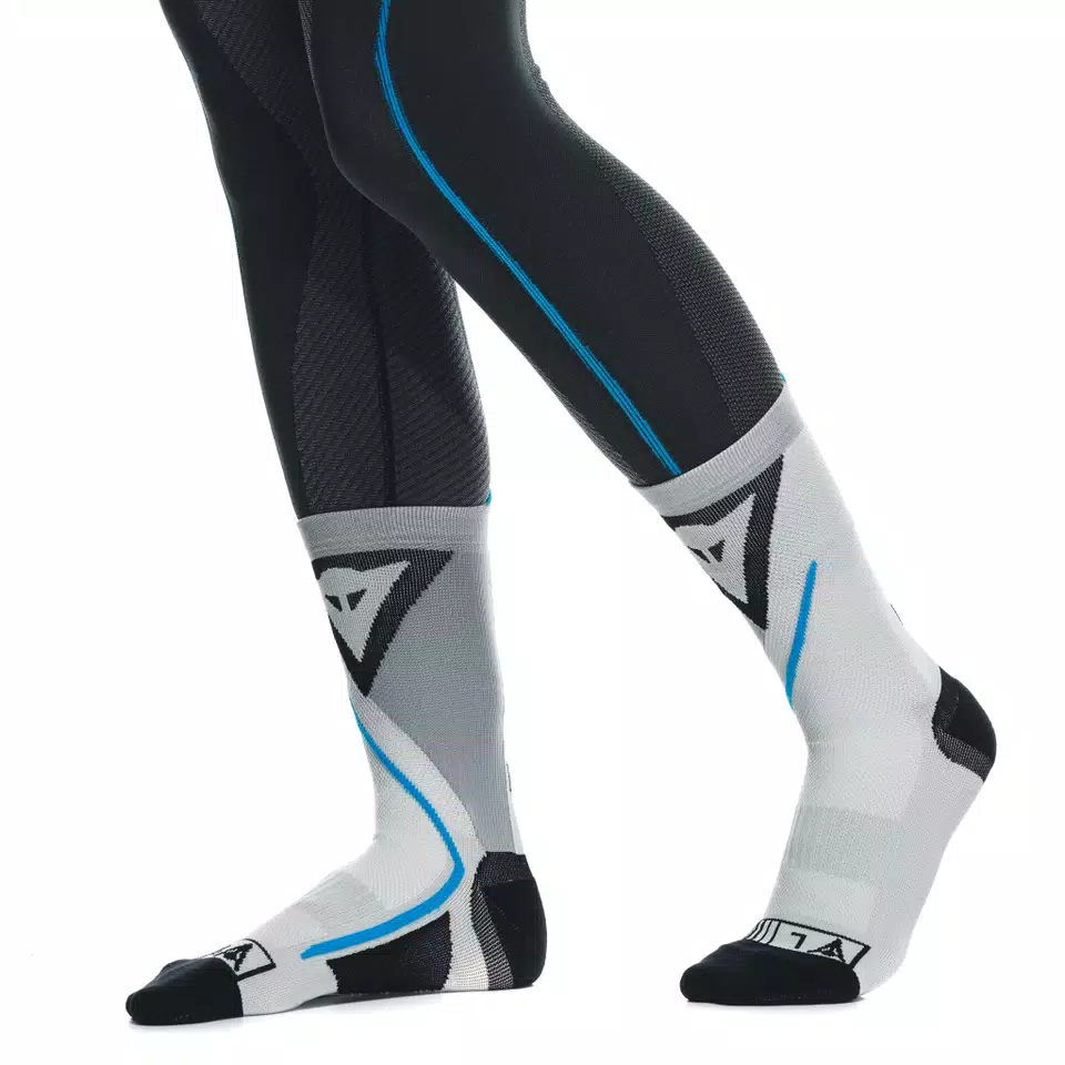 MOTORCYCLE TECHNICAL SOCKS - MID - BLACK/BLUE - 13