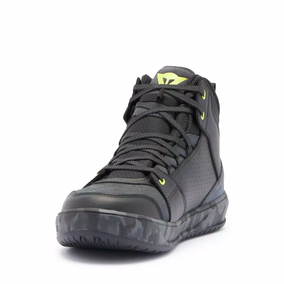 SUBURB D-WP - MEN'S WATERPROOF MOTORCYCLE SHOES - BLACK/CAMO/ACID YELLOW - 8