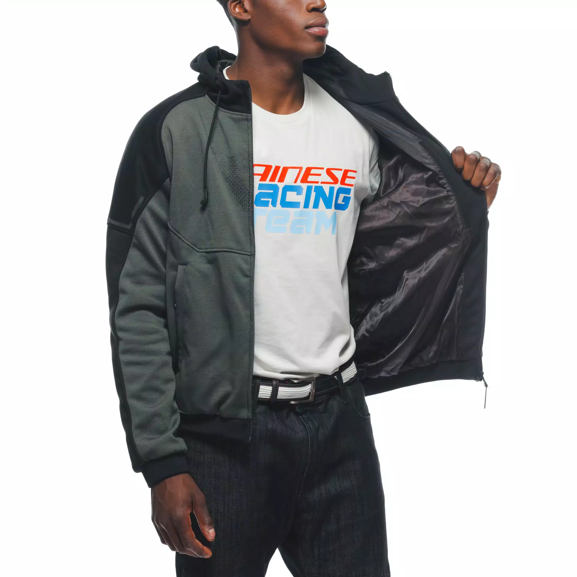 DAEMON-X SAFETY HOODIE - GIACCA MOTO IN TESSUTO UOMO