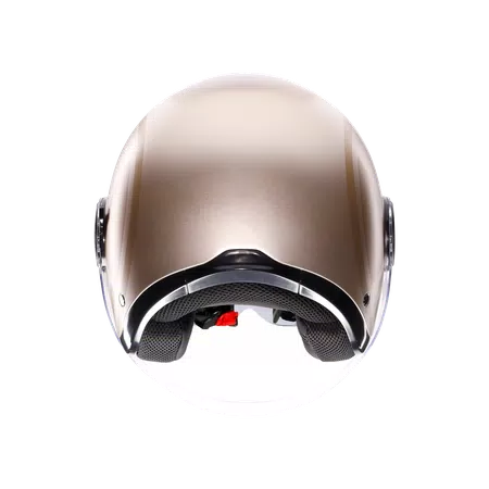 ETERES SIROLO MATT WHITE/GOLD - MOTORBIKE OPEN FACE HELMET E2206 -  - 5