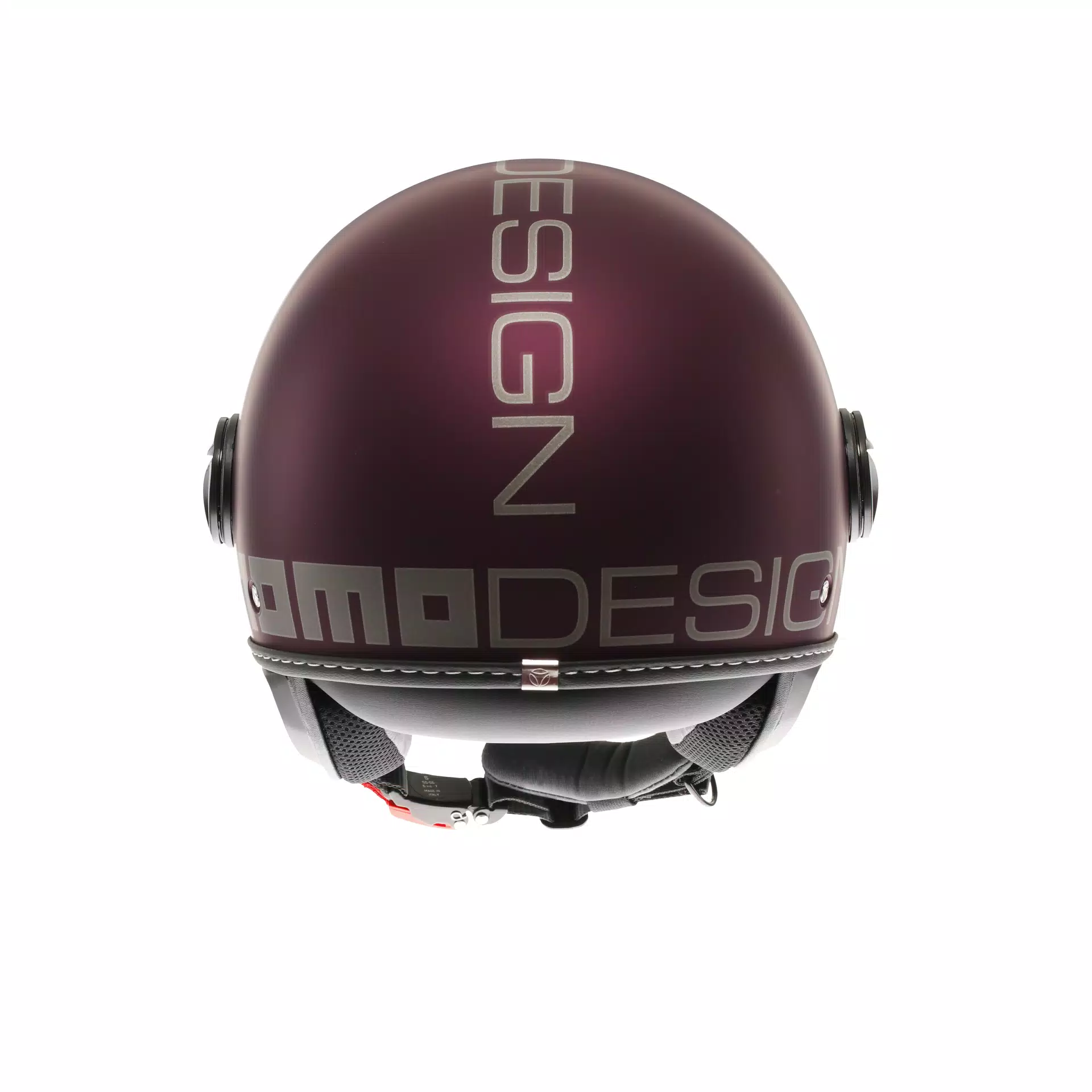 MOMODESIGN FGTR EVO MATT AMARENA / SILVER - JET HELMET WITH DUAL VISOR E2206