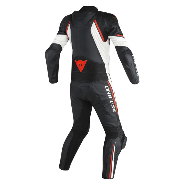 AVRO D2 2 PCS SUIT BLACK/WHITE/RED-FLUO- Outlet Leather suits