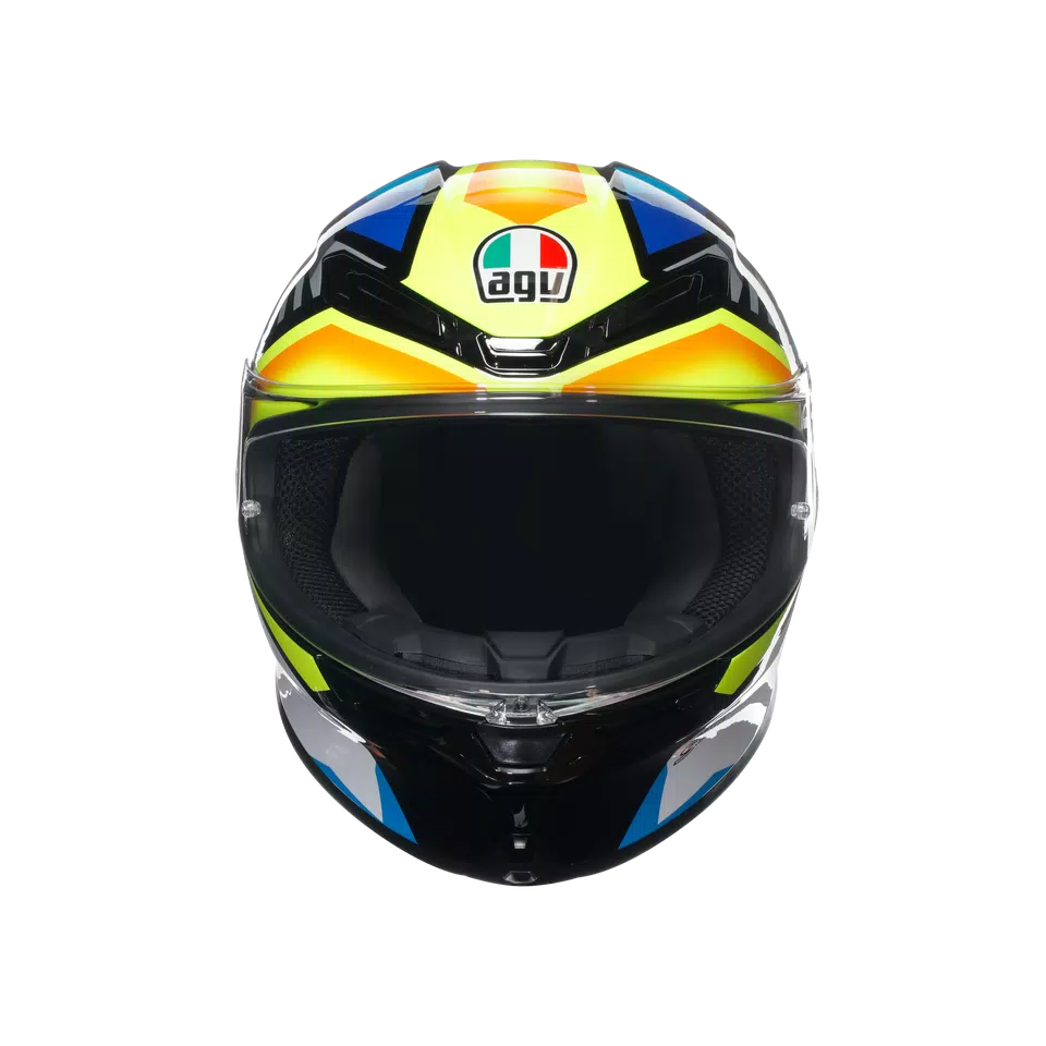 Full Face Helmet K6 S DOT(E2206) - JOAN BLACK/BLUE/YELLOW | AGV