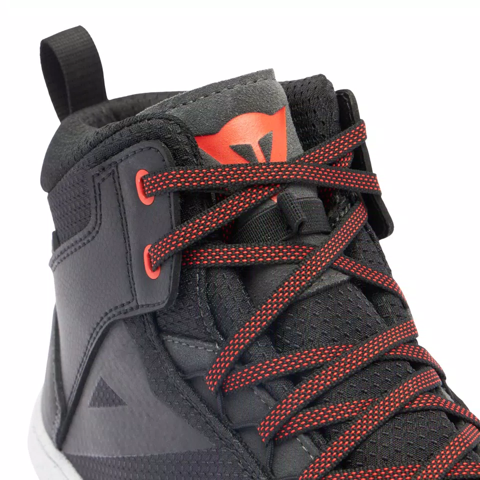 SUBURB D-WP SHOES - BLACK/WHITE/RED-LAVA - 7
