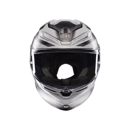 K6 S ULTRASONIC MATT BLACK/GREY - MOTORBIKE FULL FACE HELMET E2206 -  - 2