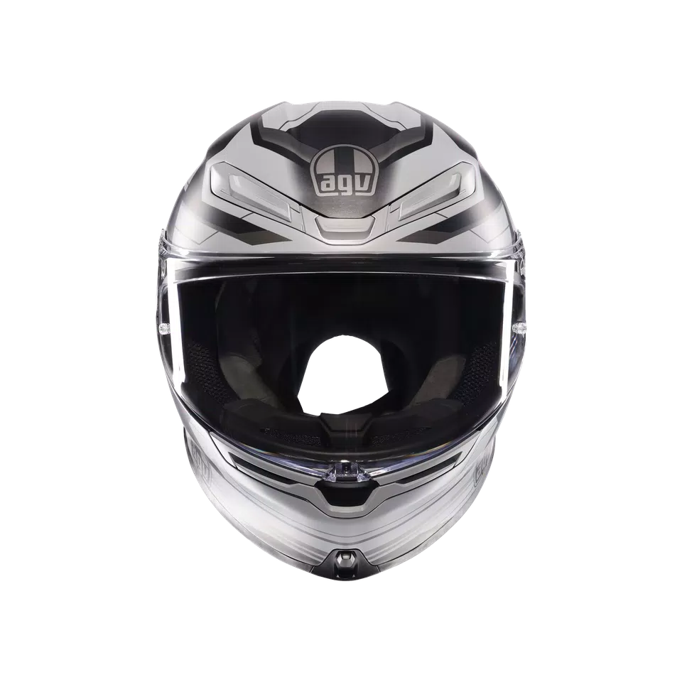 K6 S ULTRASONIC MATT BLACK/GREY - CASCO MOTO INTEGRALE E2206 -  - 2