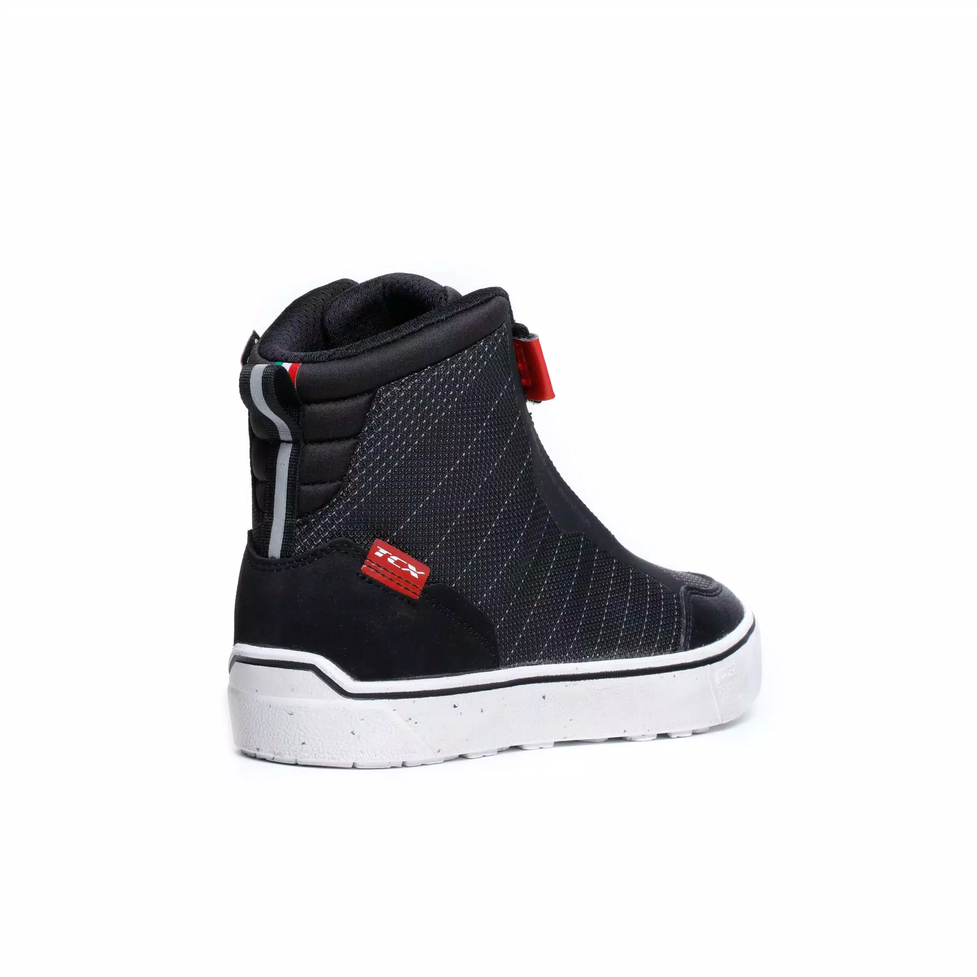 IKASU 2 WP SNEAKER MOTO IMPERMEABILI DONNA - NERO/ROSSO SCURO