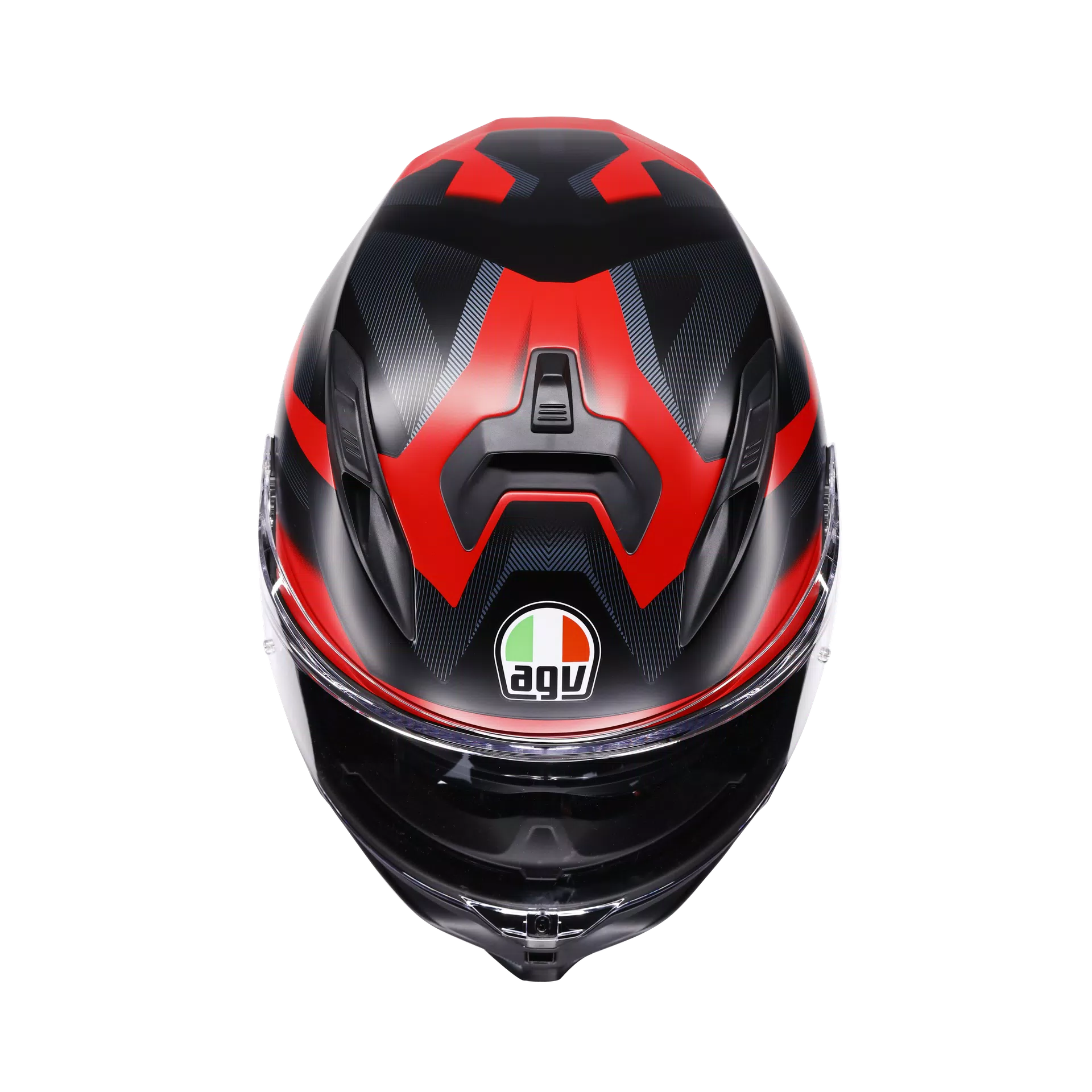 K7 MPLK GLIMPSE MATT BLACK/RED - MOTORBIKE FULL FACE HELMET E2206