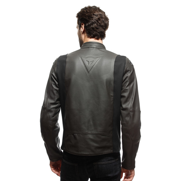 istrice-perf-leather-jacket-dark-brown image number 5