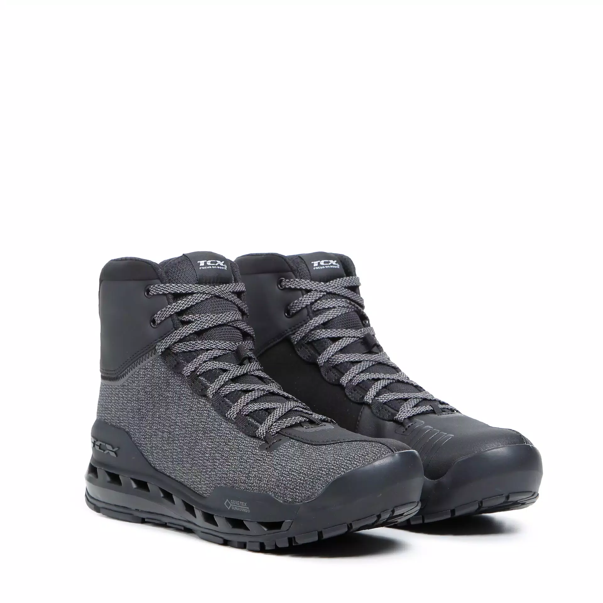 CLIMATREK SURROUND GTX MEN'S WATERPROOF MOTORCYCLE BOOTS - BLACK/GREY 