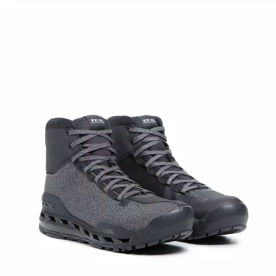 CLIMATREK SURROUND GTX MEN'S WATERPROOF MOTORCYCLE BOOTS - BLACK/GREY  -  - 1