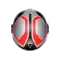 ETERES SCAGLIERI MATT GREY/RED - MOTORBIKE OPEN FACE HELMET E2206