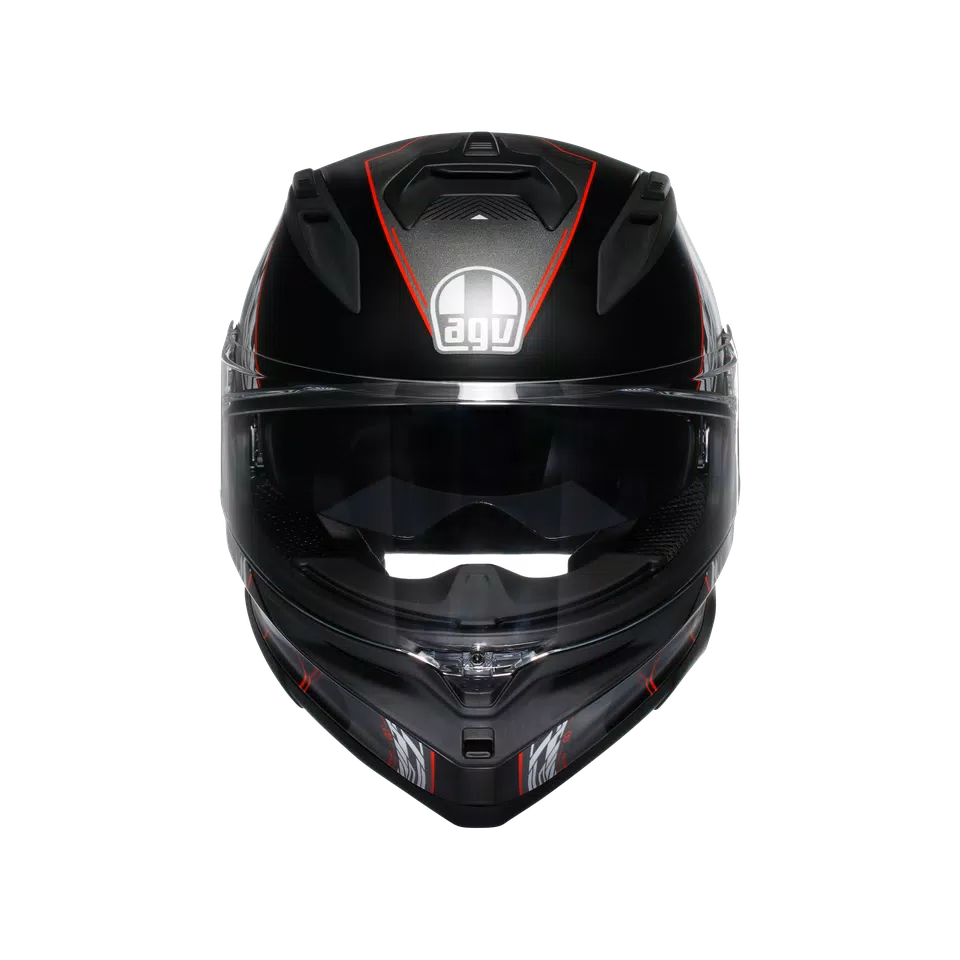 K7 AGV E2206 MPLK - KYBER MATT BLACK/RED -  - 2