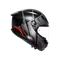 K6 S KARVE MATT BLACK/GREY/RED - CASCO MOTO INTEGRALE E2206