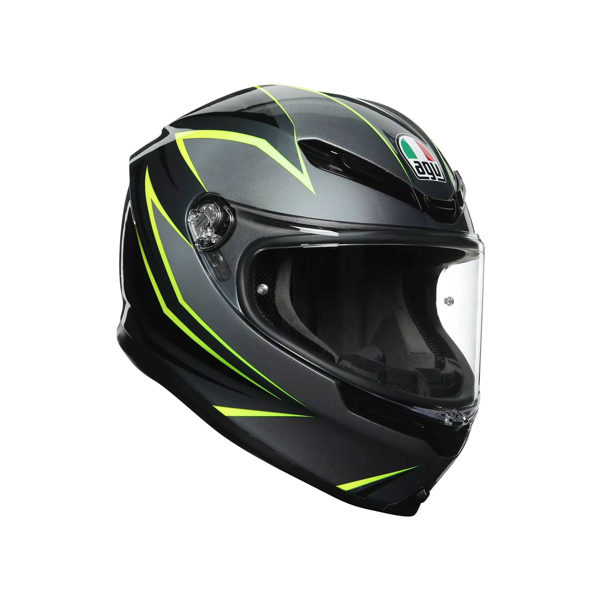 K6 AGV DOT(ECE) MULTI MPLK - FLASH GREY/BLACK/LIME | AGV