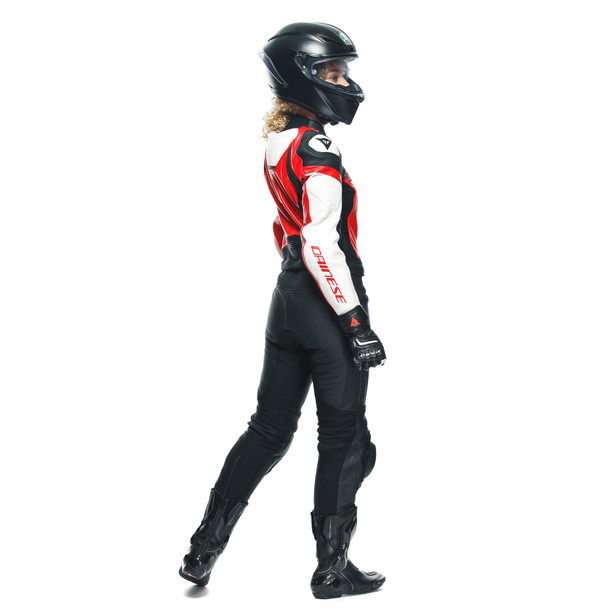 mirage-lady-leather-2pcs-suit-black-lava-red-white image number 32