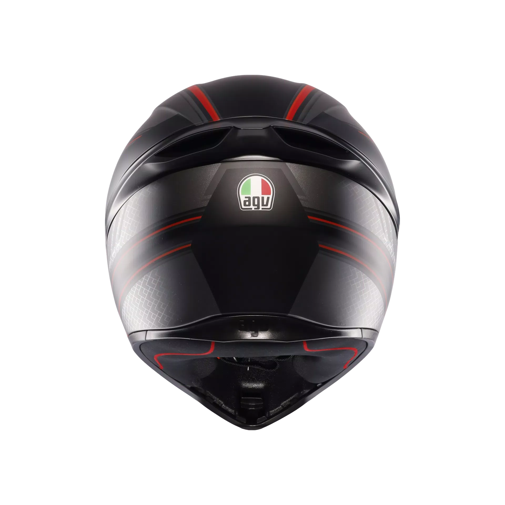 K1 S SLING MATT BLACK/RED - MOTORBIKE FULL FACE HELMET E2206