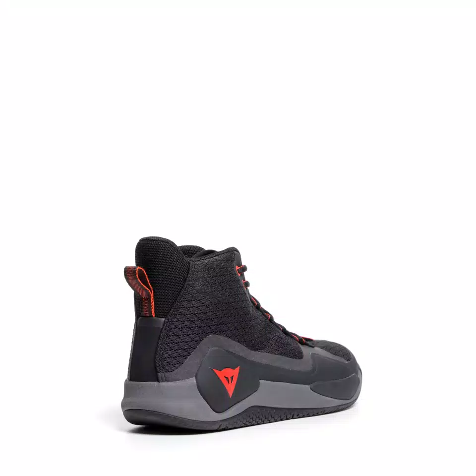 ATIPICA AIR 2 - MEN'S SUMMER MOTORCYCLE SHOES IN FABRIC - BLACK/RED-FLUO - 2
