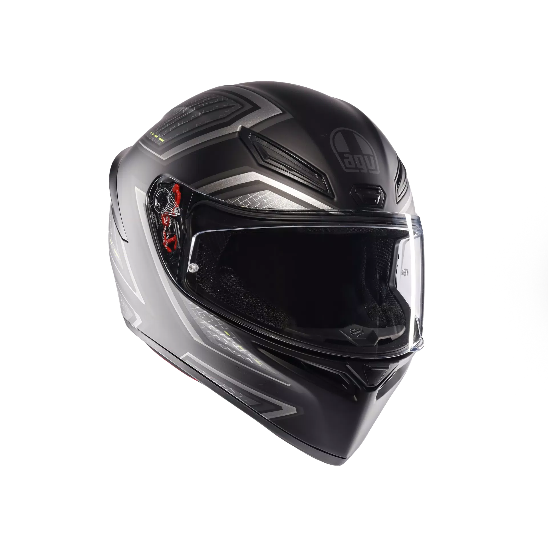 K1 S SLING MATT BLACK/GREY - CASCO MOTO INTEGRALE E2206