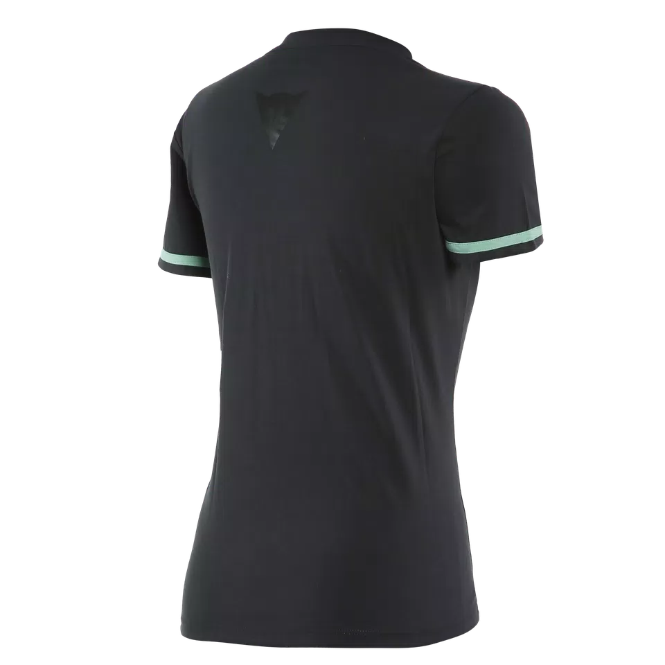 PADDOCK LADY T-SHIRT - BLACK/AQUA-GREEN - 2