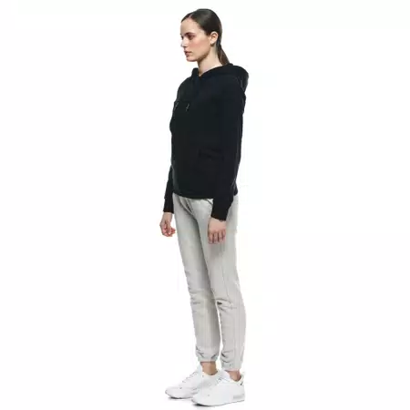 DAINESE LOGO - WOMEN'S HOODIE - BLACK/BLACK - 4