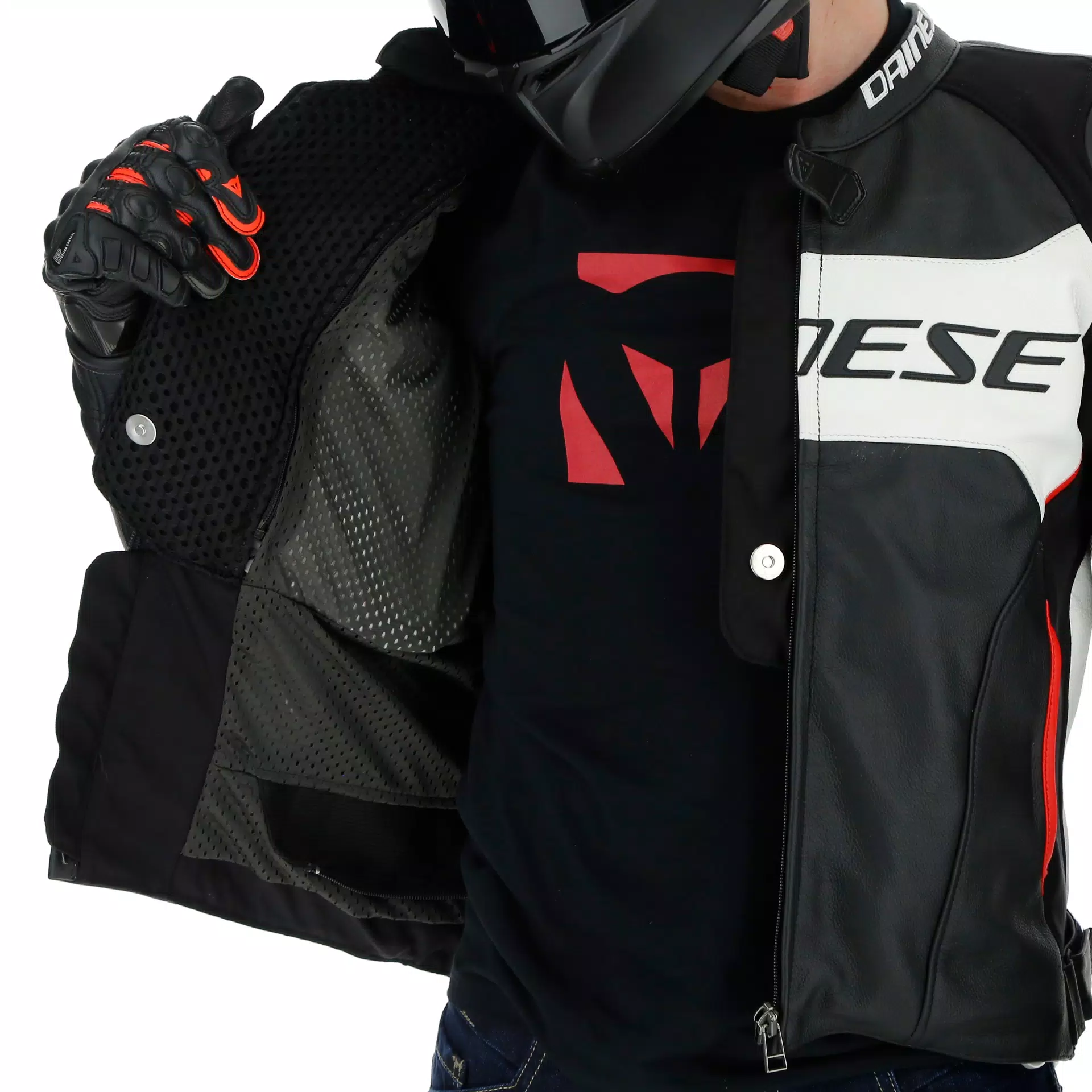 DAINESE ダイネーゼ レーシング3 D-AIR サイズ52 RACING 3 D-AIR LADY LEATHER JACKET - ダイネーゼジャパン