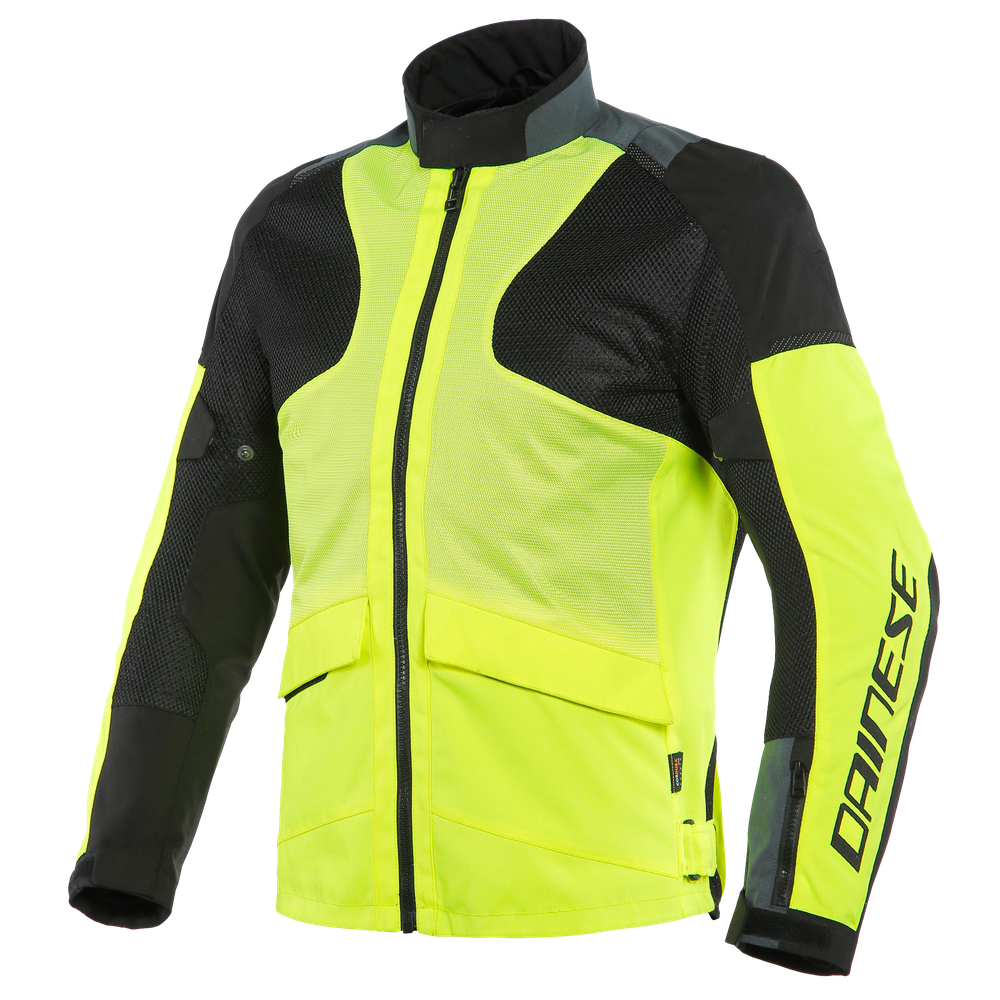 air-tourer-tex-giacca-moto-touring-estiva-in-tessuto-uomo-fluo-yellow-ebony-black image number 0