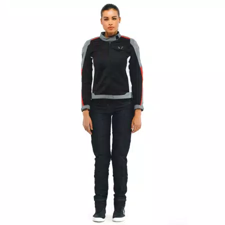 HYDRAFLUX 2 AIR D-DRY®- WOMEN'S WATERPROOF MOTORCYCLE JACKET - BLACK/CHARCOAL-GRAY/LAVA-RED - 3