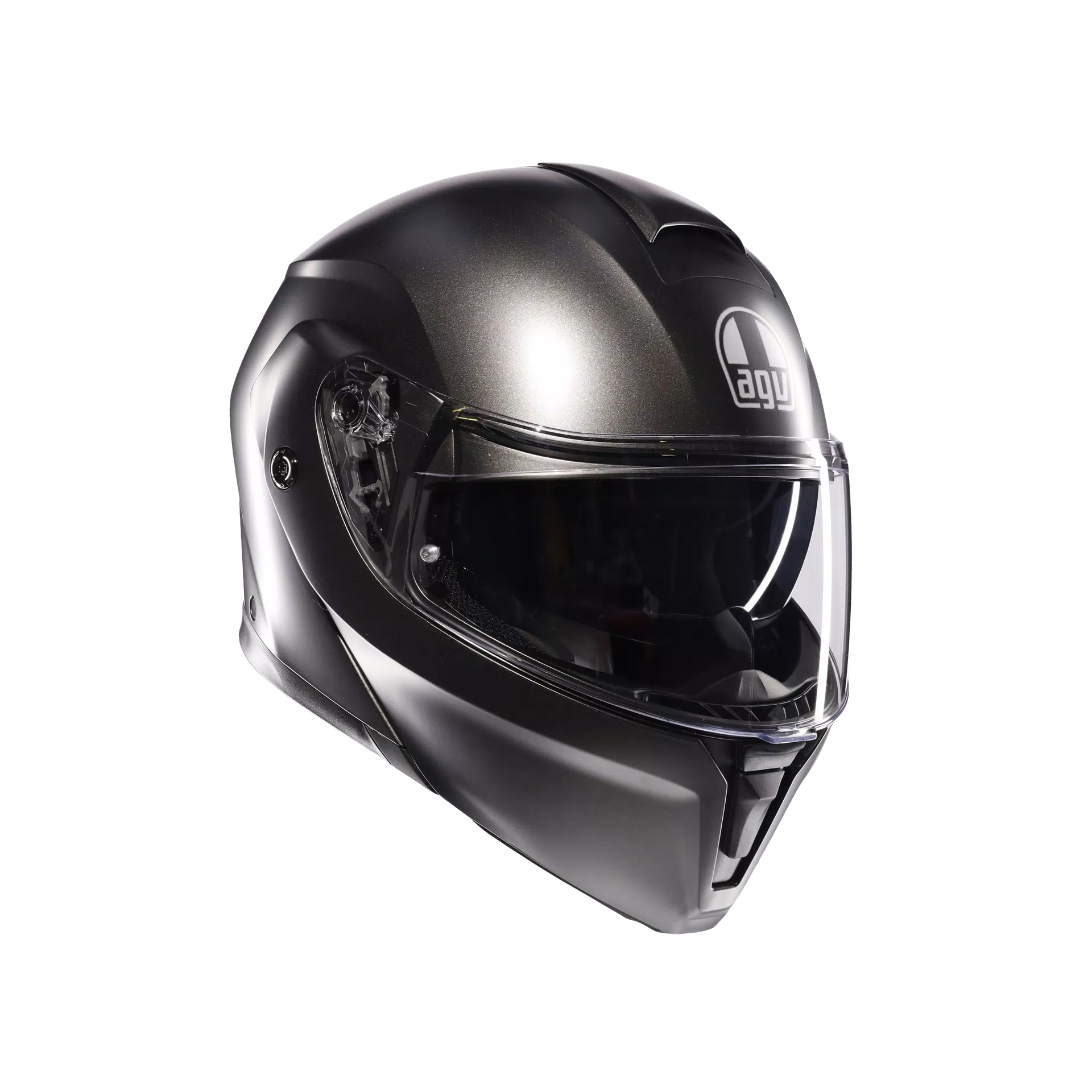 STREETMODULAR MONO MATT ASFALTO GREY - MOTORBIKE FLIP UP HELMET DOT(E2206)