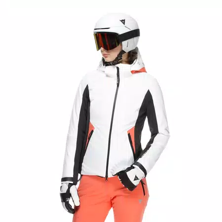 SPEED DEMON LAB DOMEAIR™ PRO - WOMEN’S SKI JACKET - WHITE/STRETCH LIMO/CORAL - 3