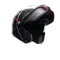TOURMODULAR FREQUENCY MATT GUNMETAL/RED - MOTORBIKE FLIP UP HELMET E2206